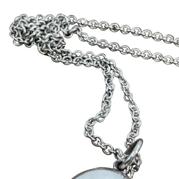 Tiffany & Co. Silver Notes Oval Fifth Ave Locket Pendant Necklace 16" – Rare! - Picture 7 of 7